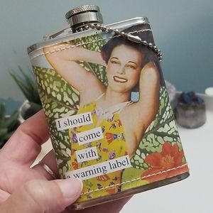 Anne taintor stainless steel 4 oz flask NWT